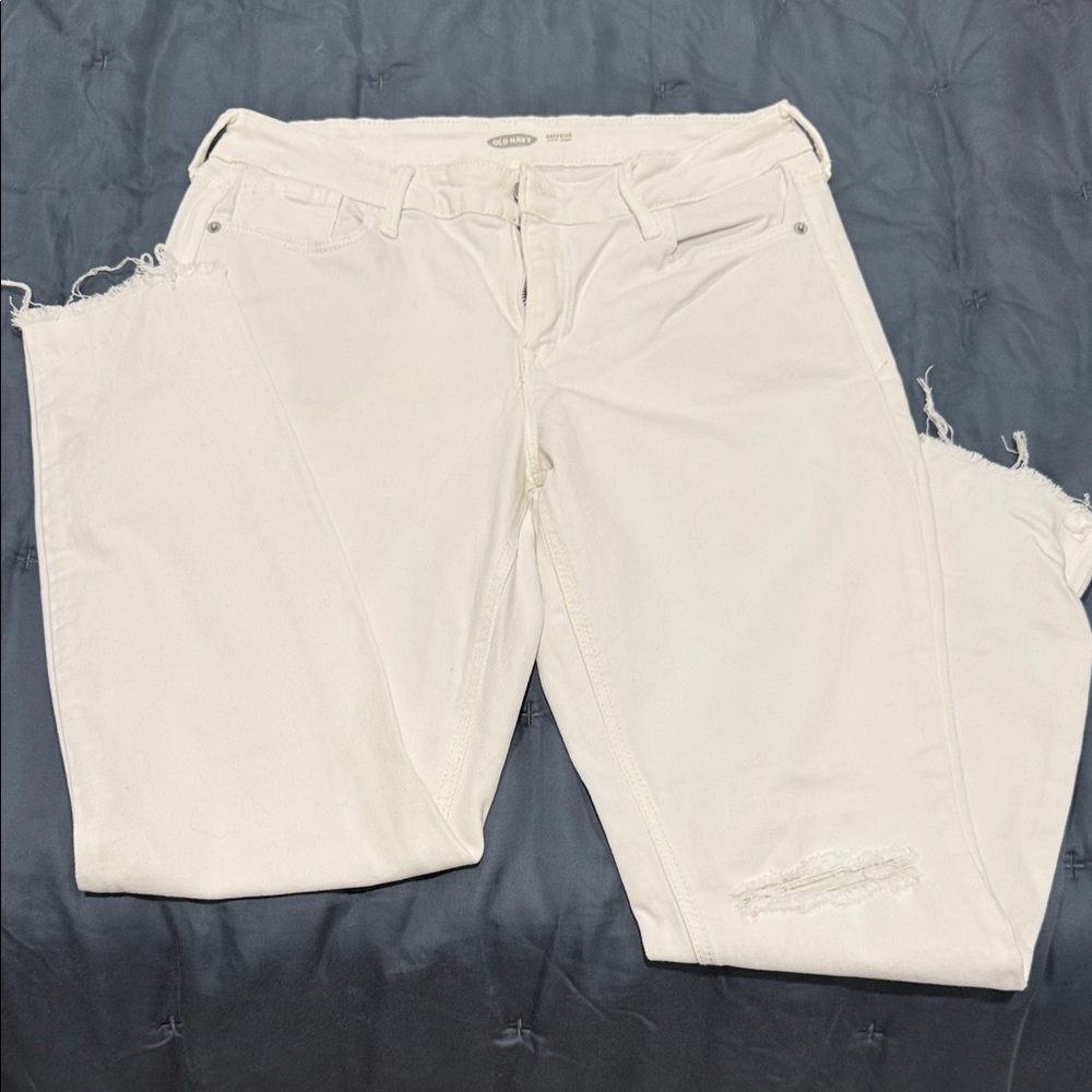 Old Navy Rockstar Super Skinny jeans in White